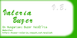 valeria buzer business card